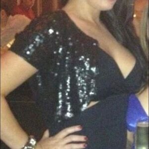 Fetching Black Sequin Short Scrugg